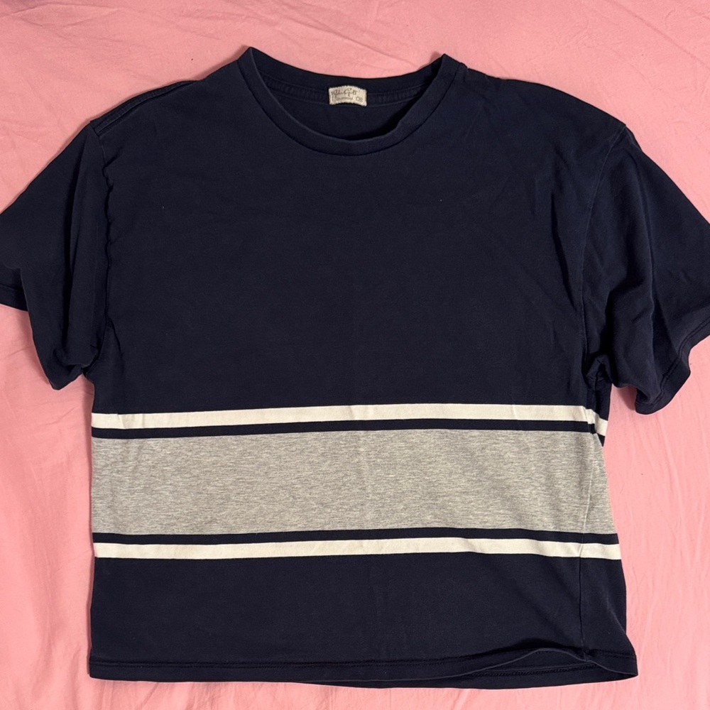 Navy and Gray Brandy T-Shirt